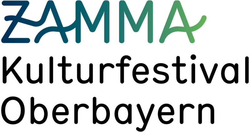 ZAMMA Logo darauf steht Kulturfestival Oberbayern