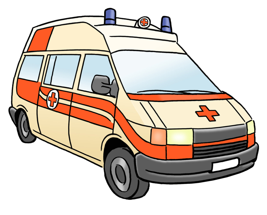 Krankenwagen gezeichnet