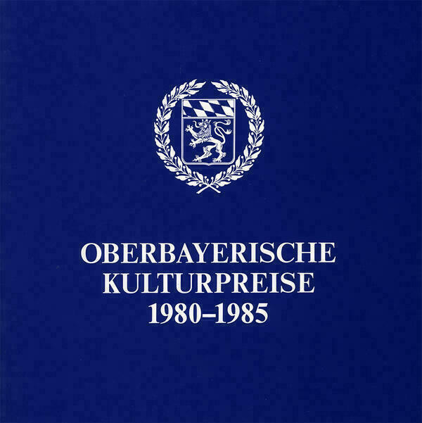 Titelseite der Broschüre mit dem Titel und dem Wappen des Bezirks Oberbayern