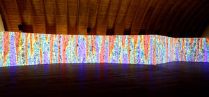 Bild vergrößern: Ausstellung Spectral Constellations des Künstlerduos Semiconductor. Bild: Ansicht der Arbeit 