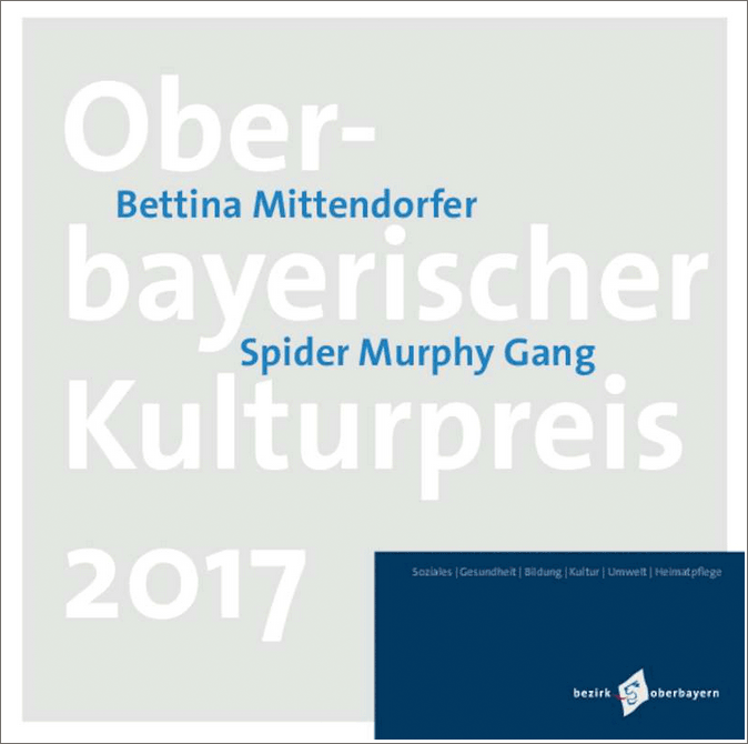 Broschüre zum Oberbayerische Kulturpreis 2017