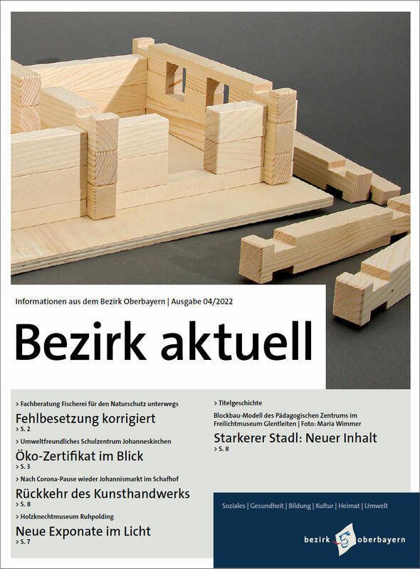 Coverbild von Bezirk aktuell mit einem Bausatz aus Vierkant-Hölzern