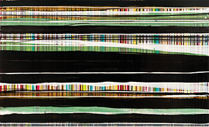 Monika Humm: transition / 2, 2010, Acryl auf MDF-Platte, 113 x 186 x 3 cm